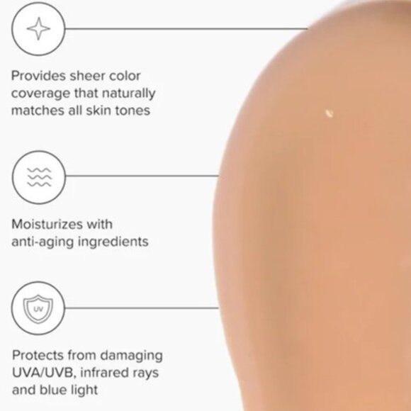 DRMTLGY Anti-Aging Tinted Moisturizer SPF 46 – Sheer Face Sunscreen UVA/UVB - Picture 4 of 8